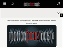 Tablet Screenshot of motionfocusmusic.com